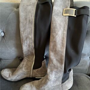 Calvin Klein Two-Tone Over the Knee Boots